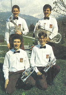 L'Ancienne Cécilia Brass Quartett en 1991